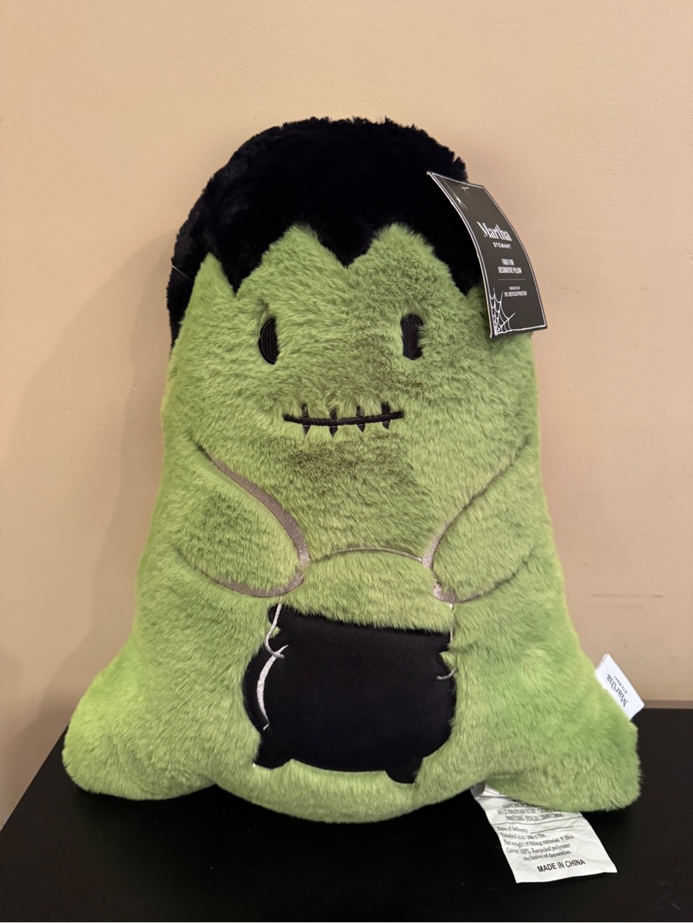 Martha Stewart Frankenstein Plush Halloween Decorative Pillow